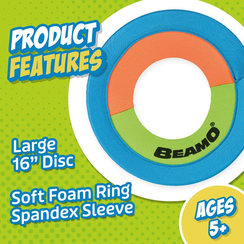 Toysmith Mini Beamo 16" Flying Hoop - Soft Catch Flying Disk - Color may vary - Image 4